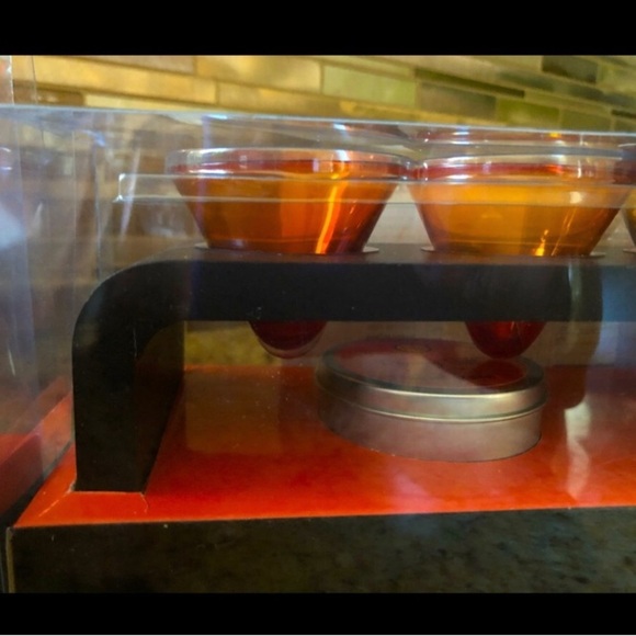 Vintage Shot Glasses & Wooden Server Set - Picture 2 of 3